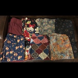 Lot 7 Leggings Lularoe TC Agnes Dora XL Maurice’s